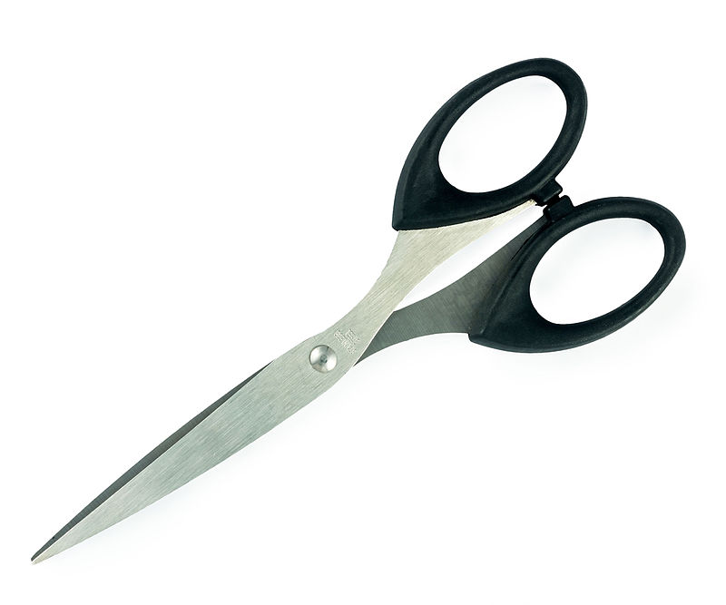 A pair of standard scissors